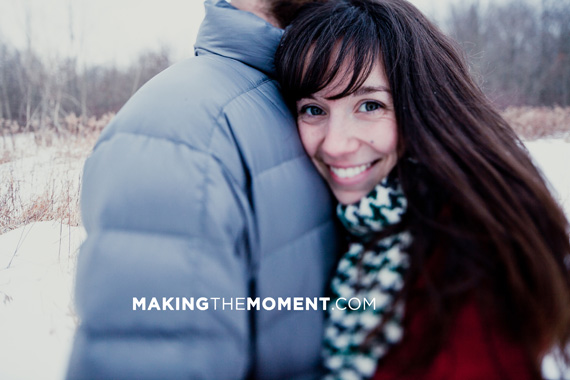 Cleveland Winter Engagement Session Photography