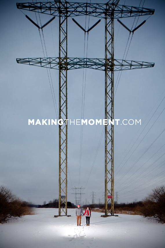 Cleveland Winter Engagement Session Photography