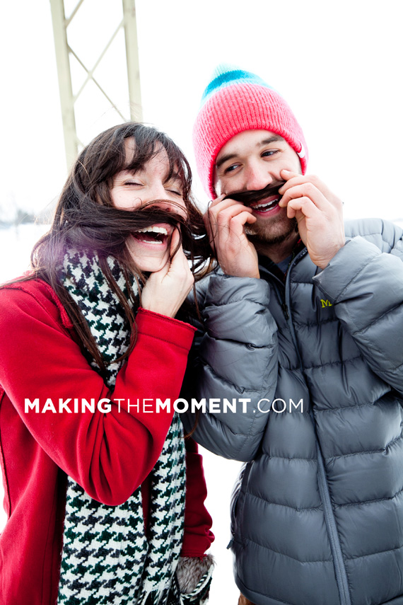 Cleveland Winter Engagement Session Photography