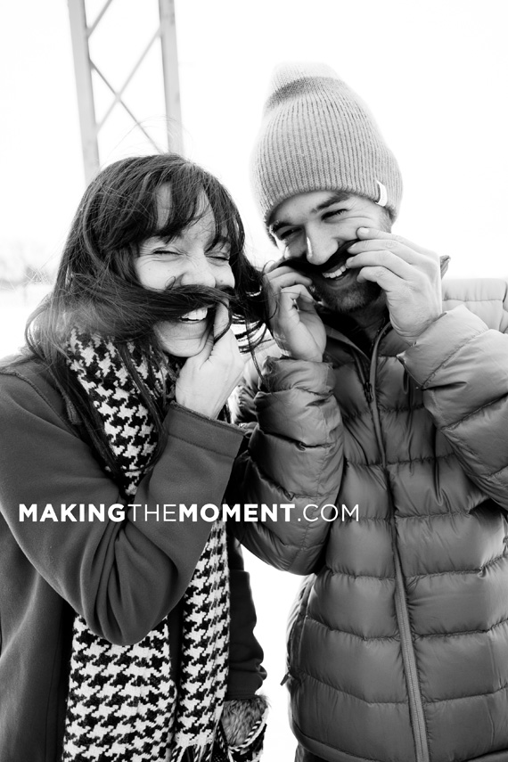 Cleveland Winter Engagement Session Photography