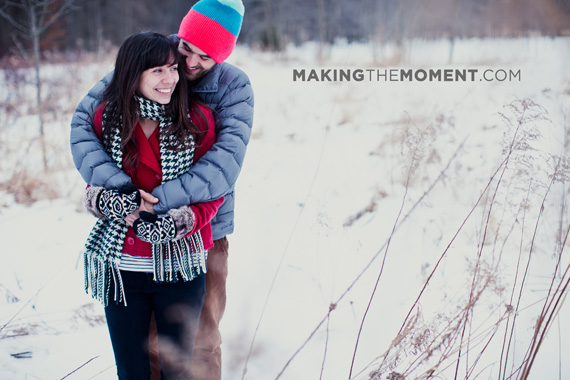 Cleveland Winter Engagement Session Photography