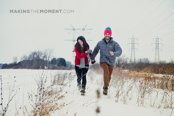 Cleveland Winter Engagement Session Photography