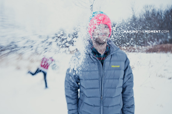 Cleveland Winter Engagement Session Photography