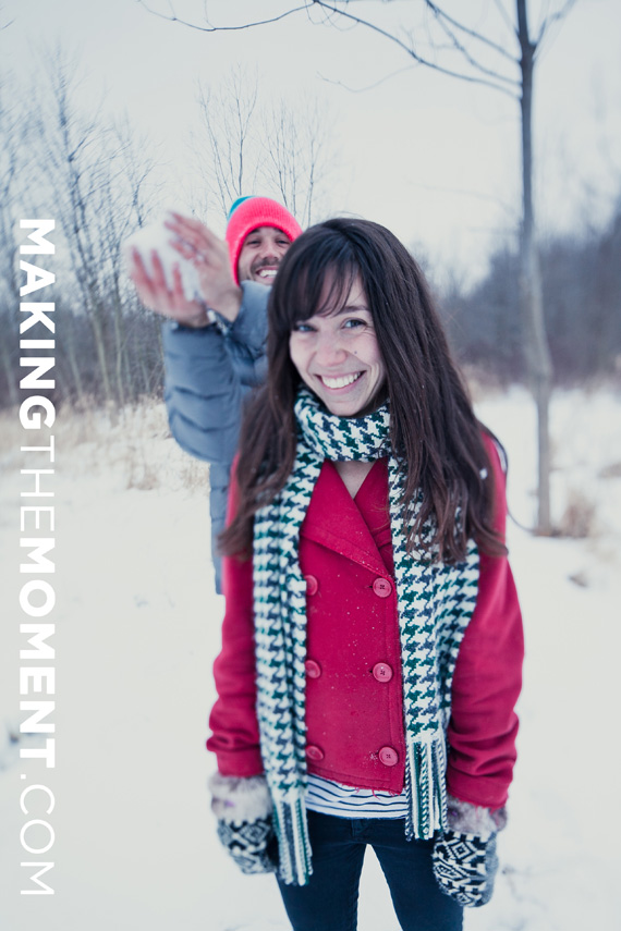 Cleveland Winter Engagement Session Photography