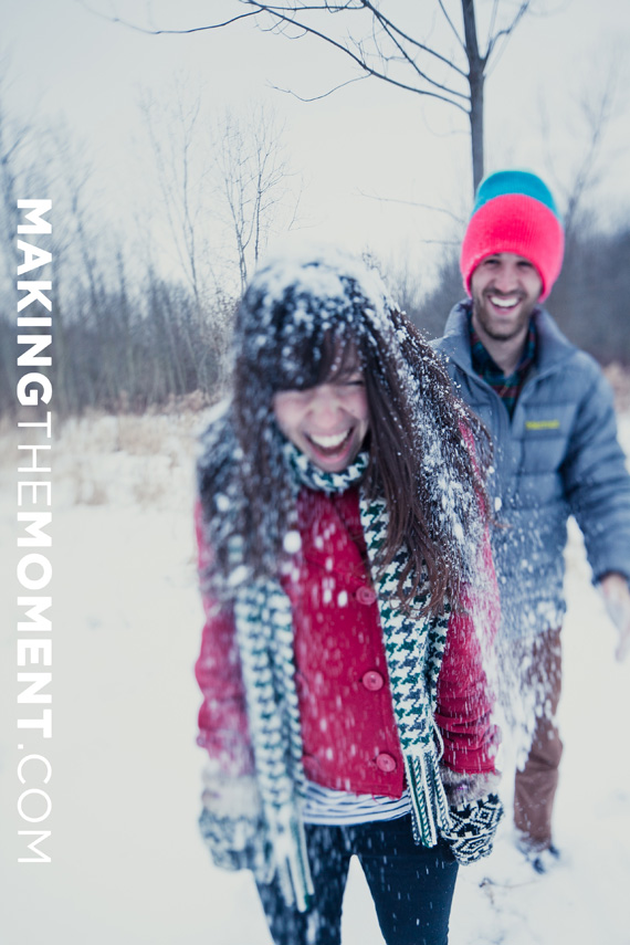 Cleveland Winter Engagement Session Photography