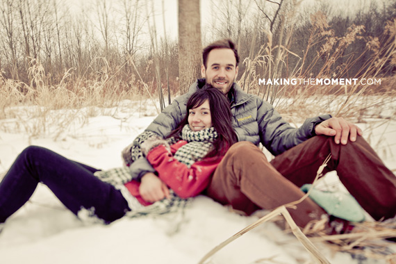 Cleveland Winter Engagement Session Photography