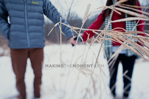 Cleveland Winter Engagement Session Photography