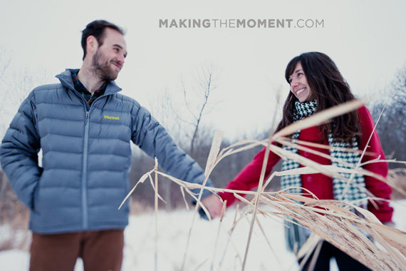 Cleveland Winter Engagement Session Photography