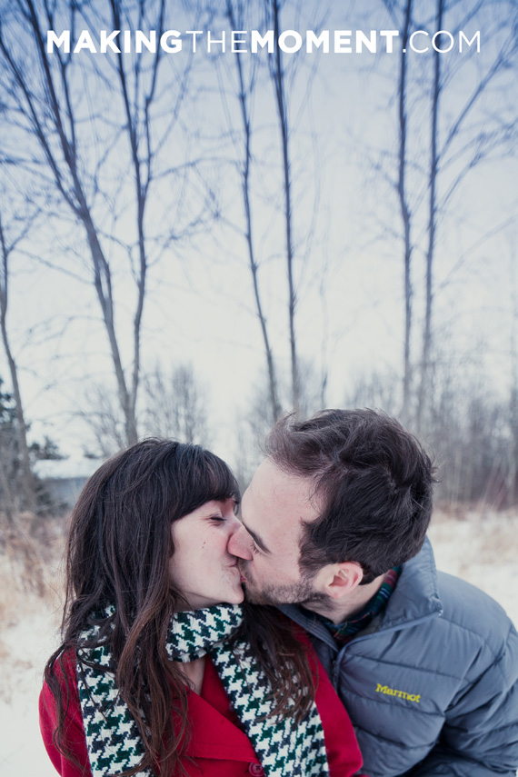 Cleveland Winter Engagement Session Photography