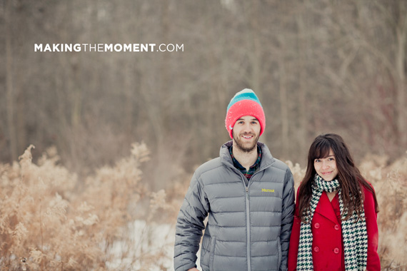 Cleveland Winter Engagement Session Photography