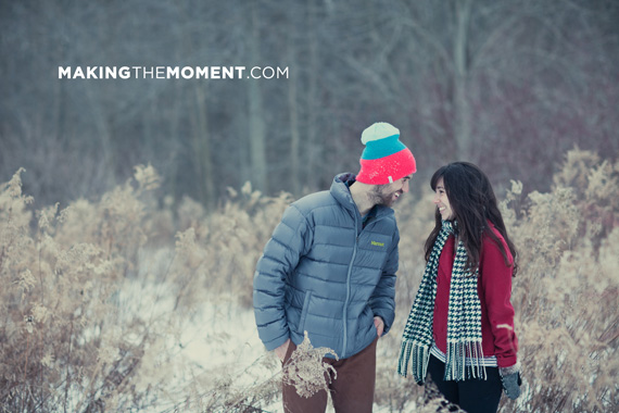 Cleveland Winter Engagement Session Photography