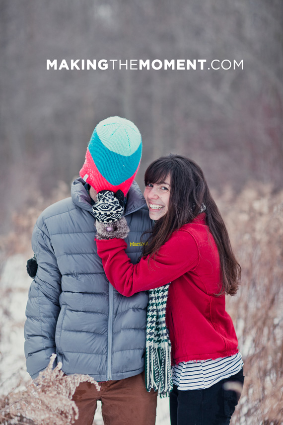 Cleveland Winter Engagement Session Photography