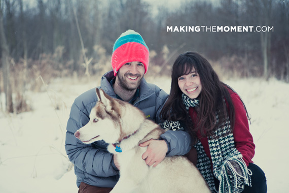 Cleveland Winter Engagement Session Photography