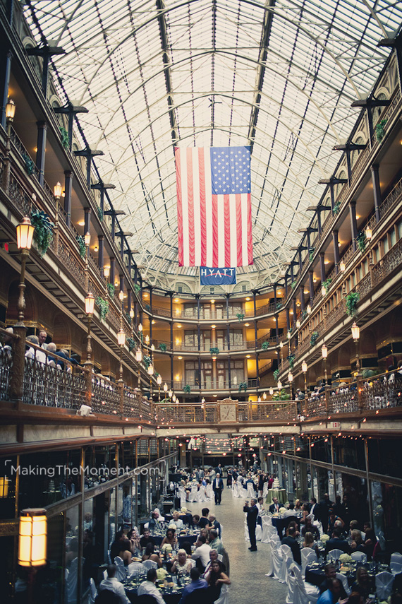 Cleveland Arcade Wedding