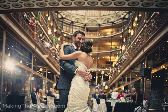 Wedding Reception at the Cleveland Arcade