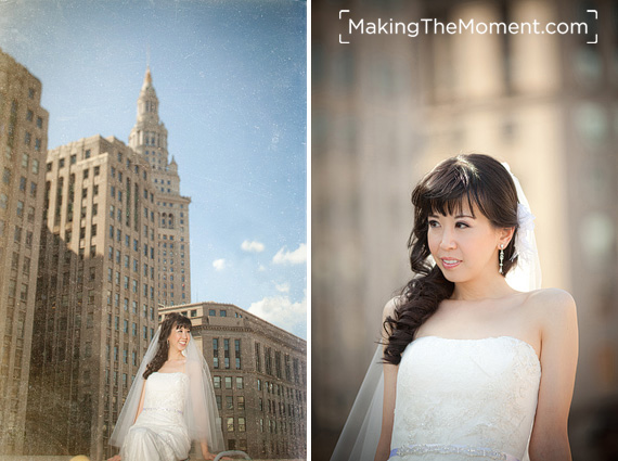 modern wedding photographer in Cleveland