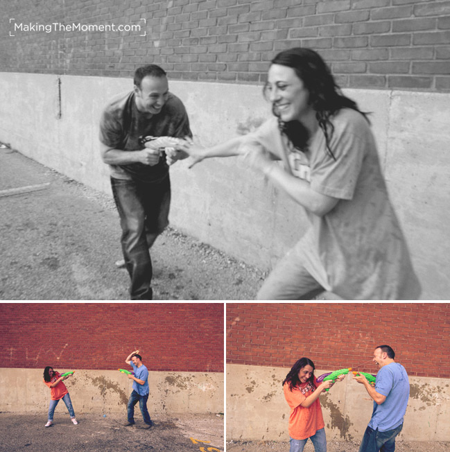 Fun Cleveland Engagement Session Photographer