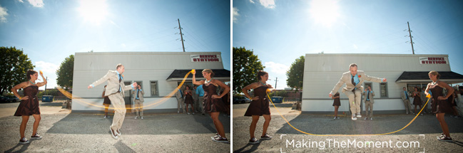 Fun Cleveland wedding photographer