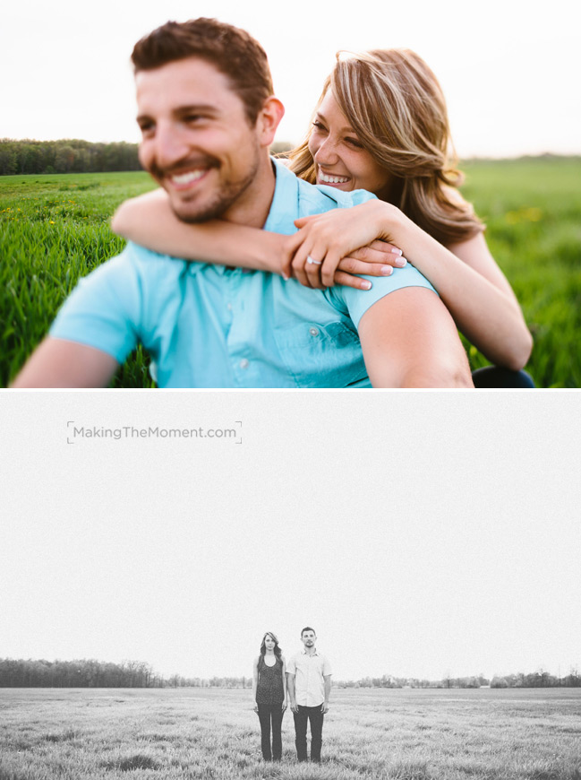 non traditional Cleveland engagement session photographer