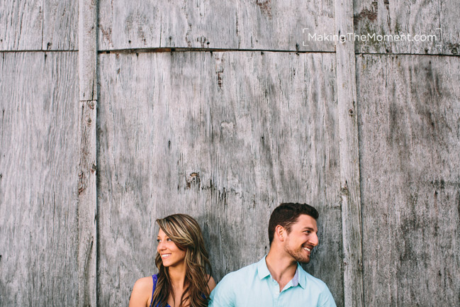 country engagement session photographer in cleveland