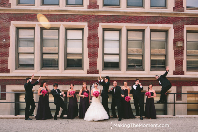 Fun wedding photographer in Cleveland