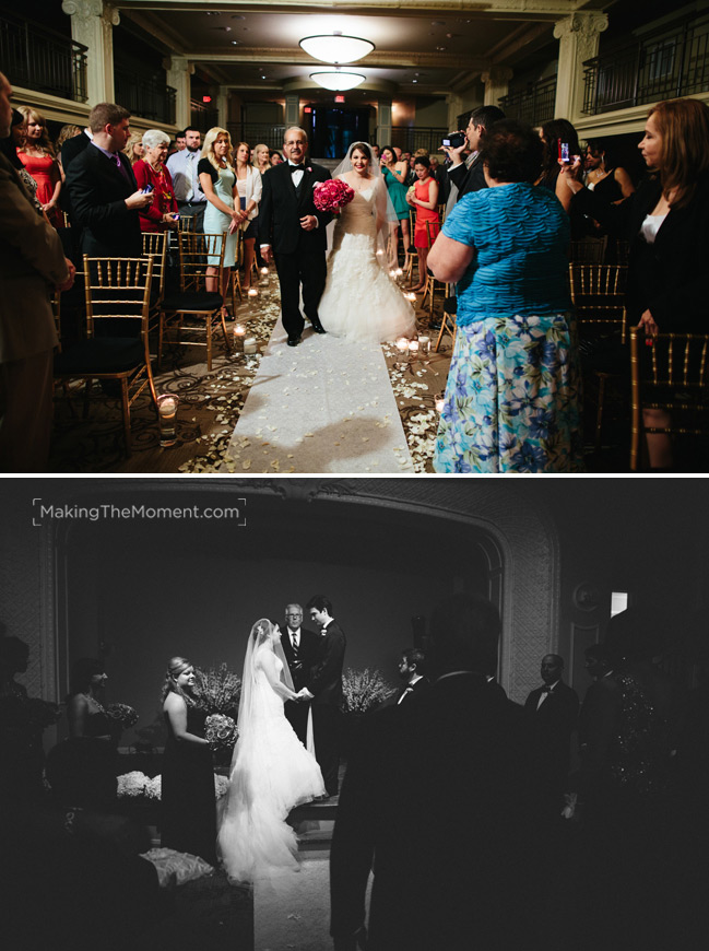 Ballroom at Park Lane Wedding Ceremony Photographer