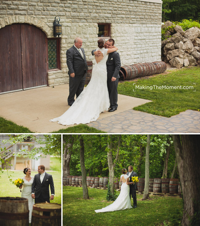 Wedding photography at mon ami winery