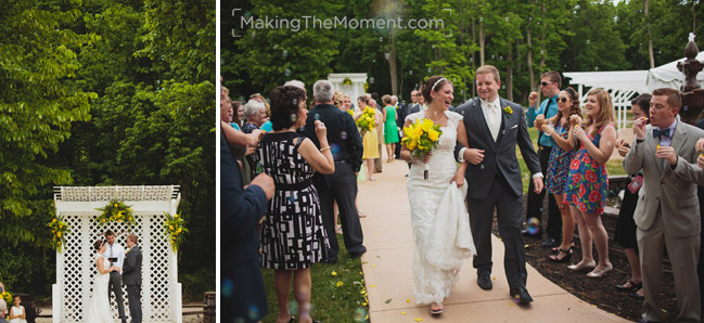 wedding ceremony at mon ami winery