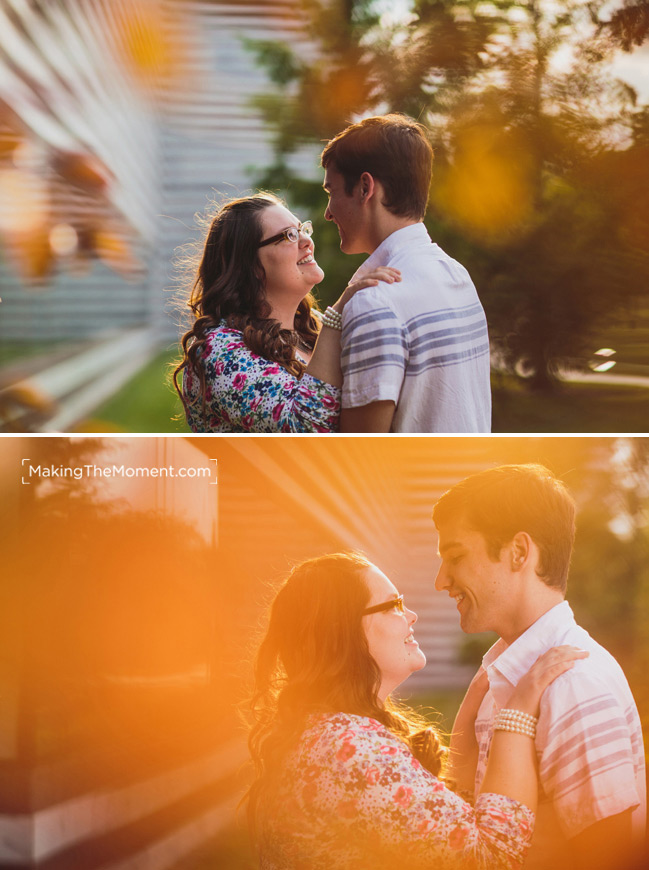 Modern Cleveland Engagement session photographer