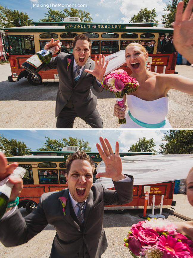 Fun Geneva on the Lake Wedding Photography