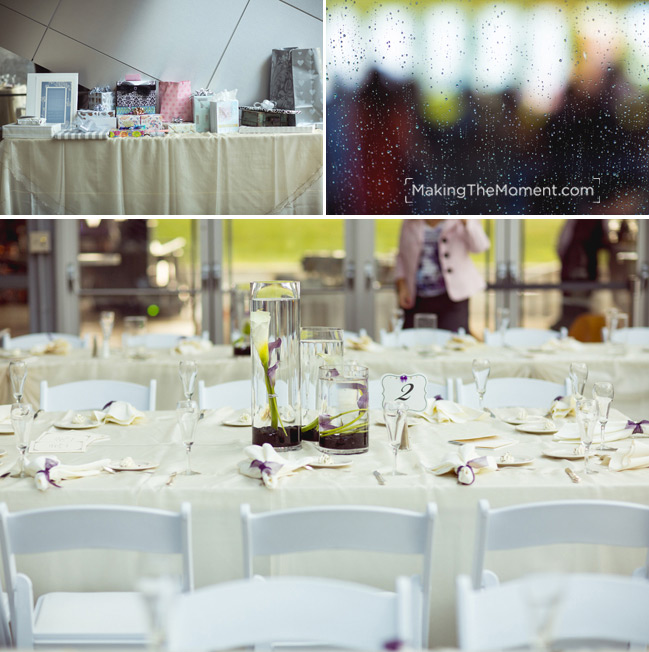 Akron art museum wedding reception photography