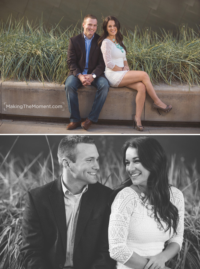 Modern Cleveland engagement session photographer