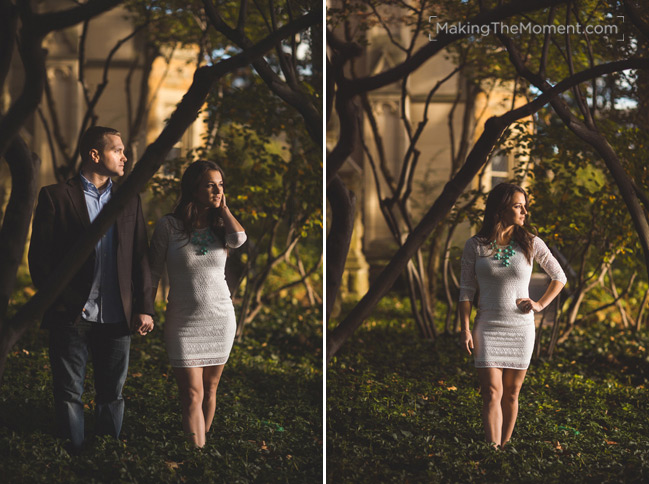 modern cleveland engagement session