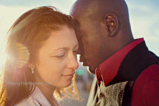 modern cleveland engagement session