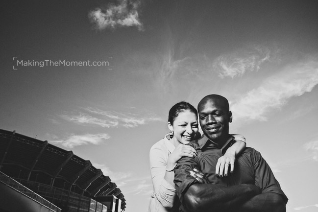 fun cleveland engagement session