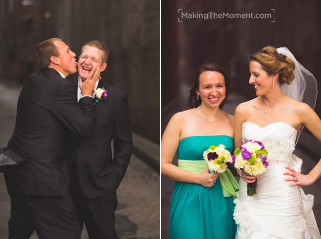 fun cleveland wedding photographer