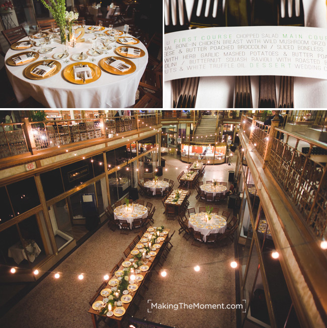 Wedding Reception at the Cleveland Hyatt Arcade