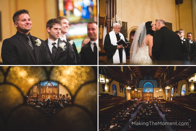 Wedding photographer at the Old Stone Church