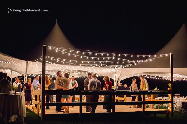 Tented Backyard Wedding Reception