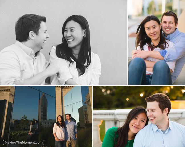 artistic engagement session photographers in cleveland