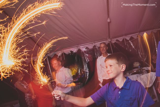 cleveland tented wedding reception