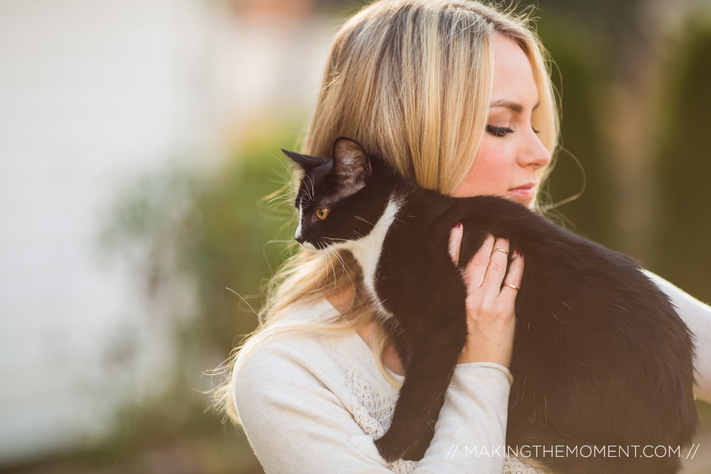 cats engagement session photographer cleveland