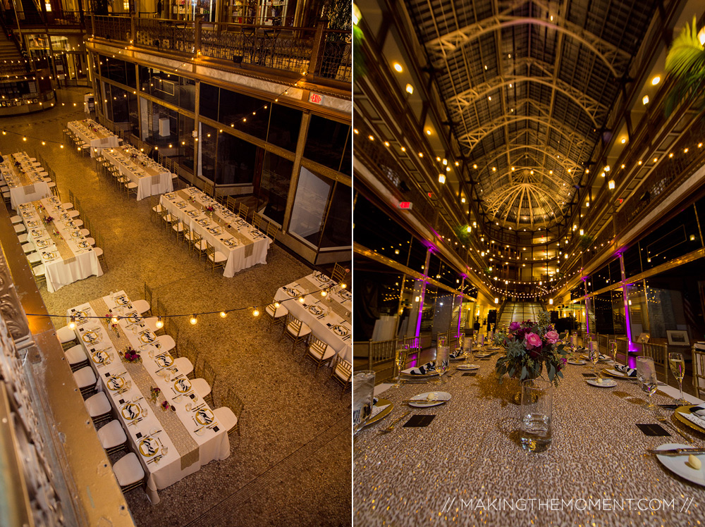 Hyatt Arcade Cleveland Wedding Reception