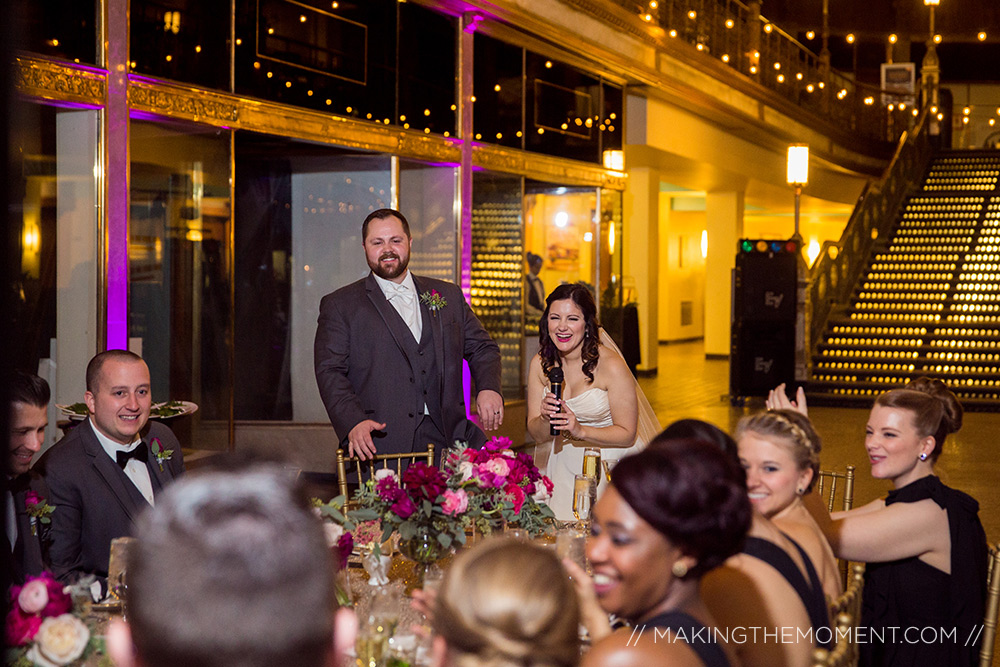 Hyatt Arcade Cleveland Wedding Reception