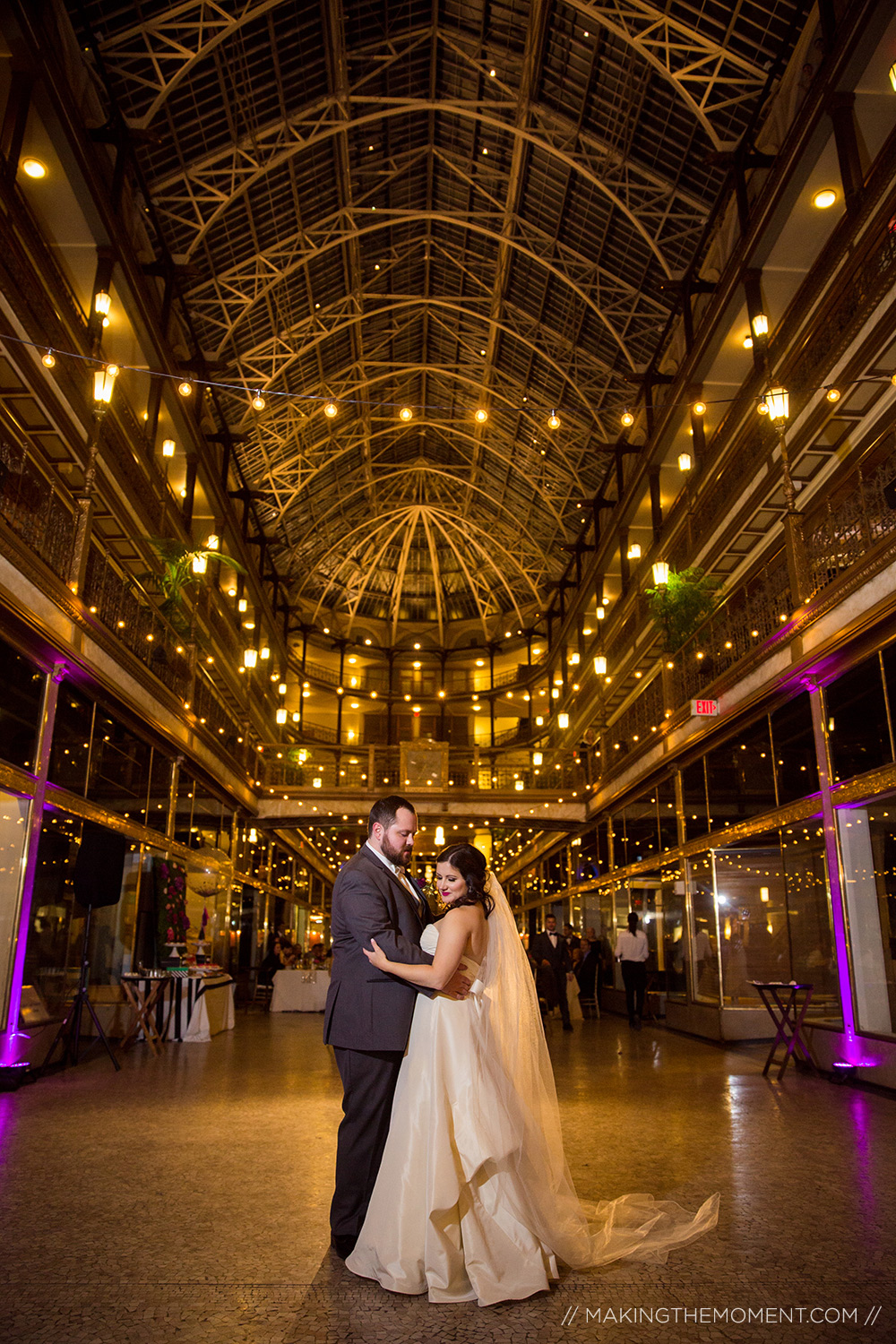 Hyatt Arcade Cleveland Wedding Reception