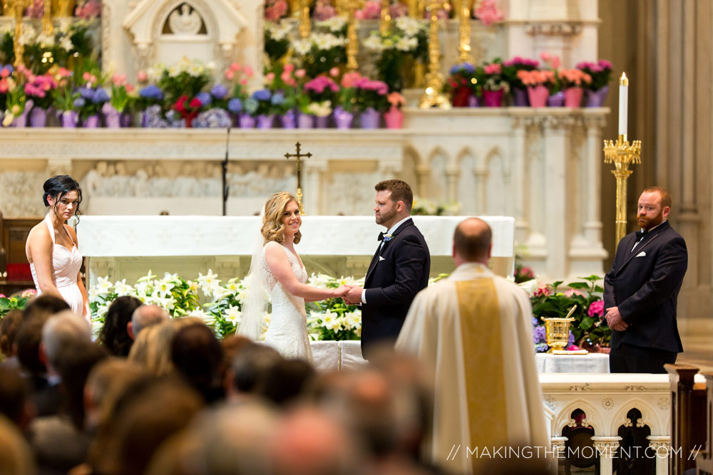 wedding photographer st Paul Cathedral Pittsburgh