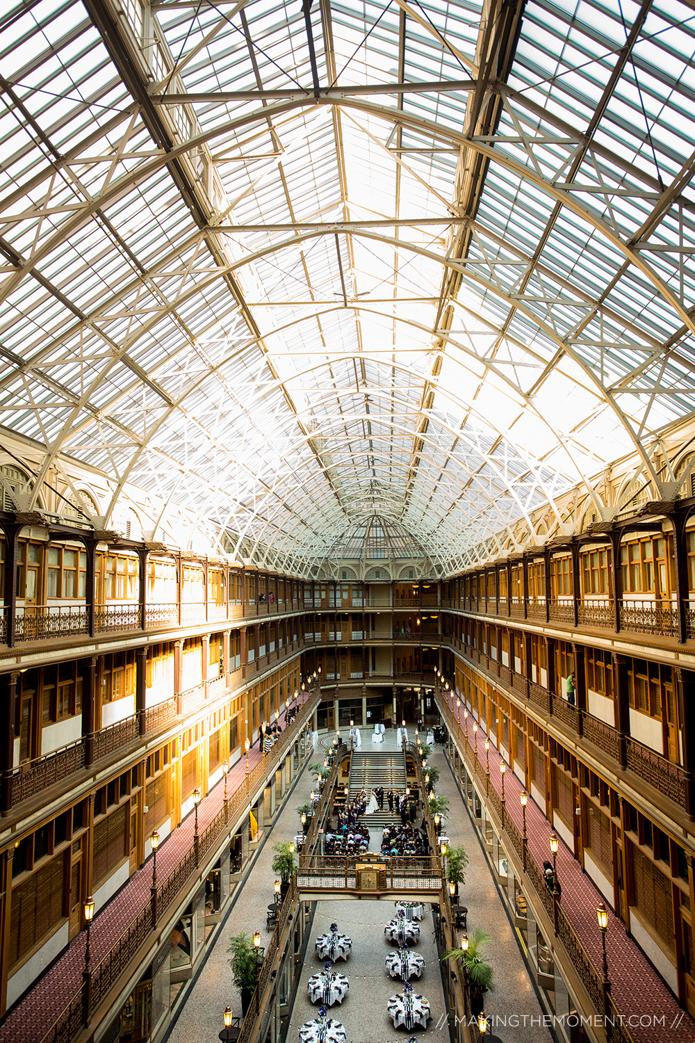 Cleveland Arcade Wedding