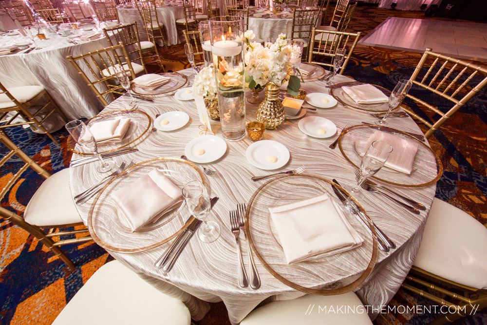 wedding reception at the Westin Hotel cleveland