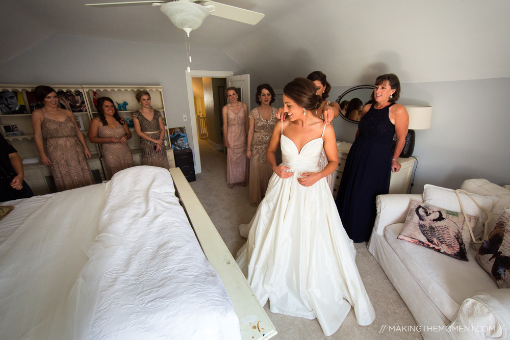 Bride and Groom in Cleveland Ohio Wedding