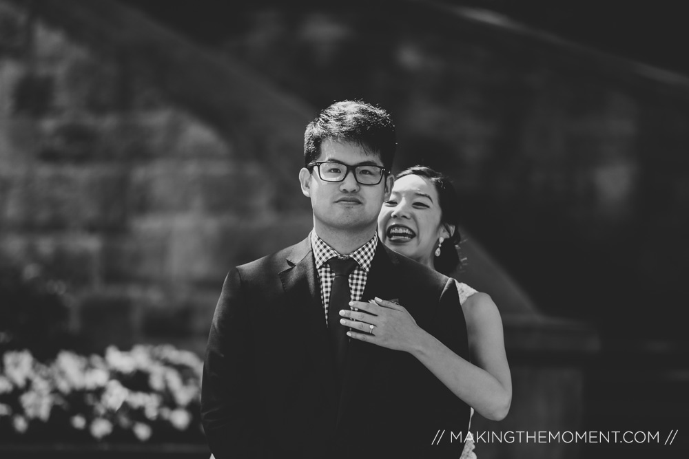 Bride and Groom in Cleveland Ohio Wedding